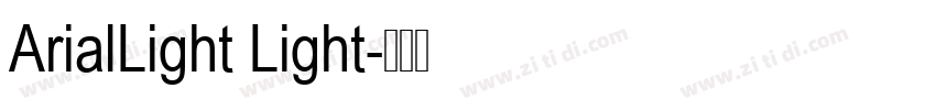 ArialLight Light字体转换